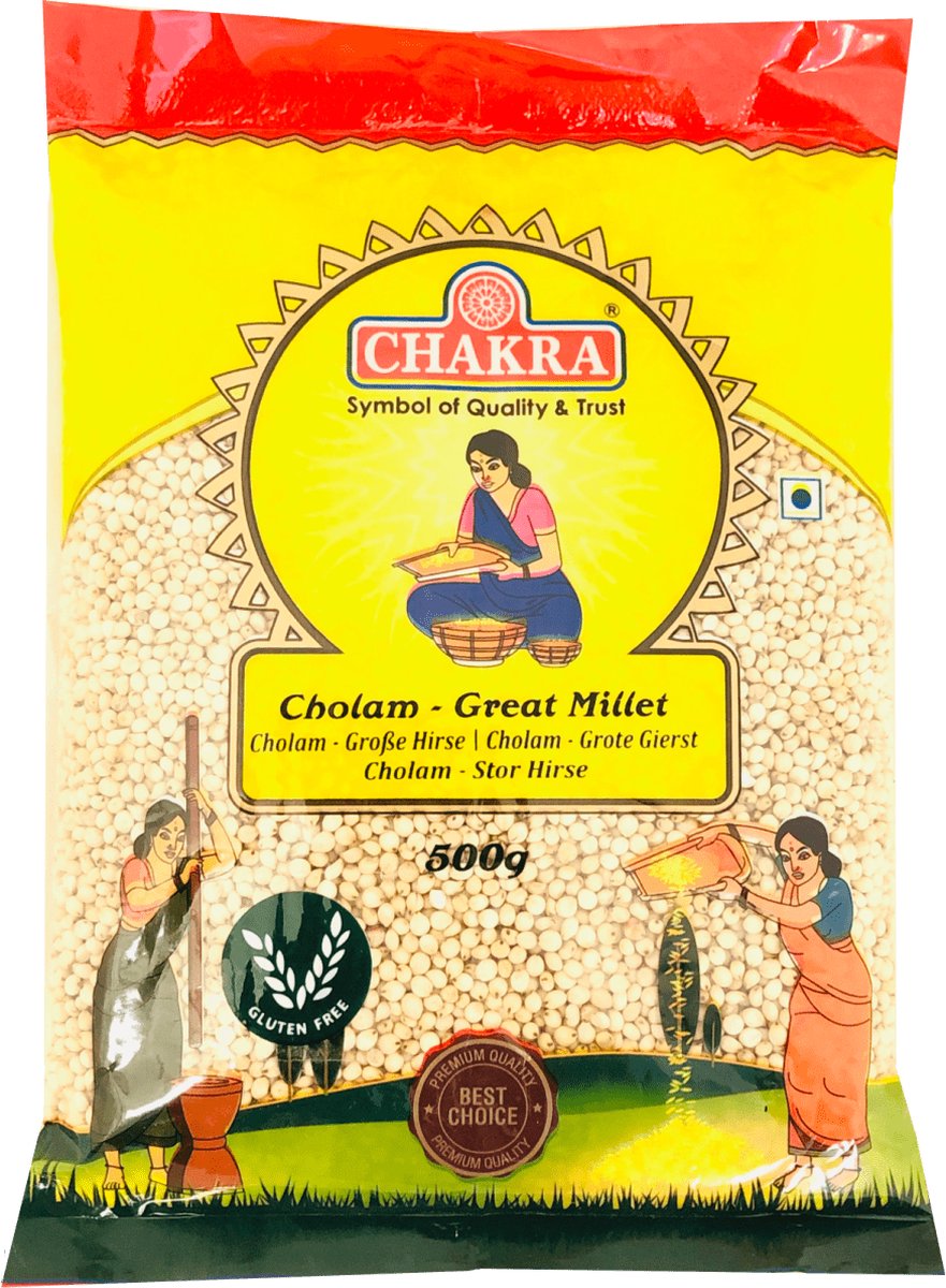 Goedkoopste Chakra - Cholam Gierst - Great Millet - Glutenvrij - 3x 500 g