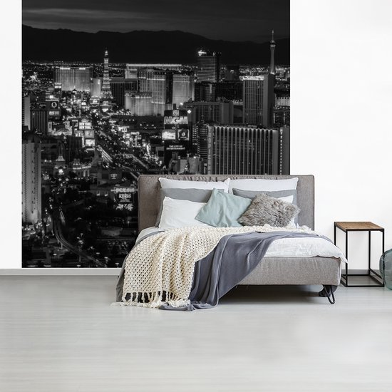 Papier Peint - Papier Papier peint photo Las Vegas la Nuit - Largeur 350 cm x Hauteur 350 cm