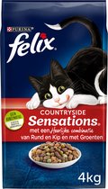 Felix Meaty Sensations - Bœuf/poulet/légumes - Nourriture pour chats - 4 kg