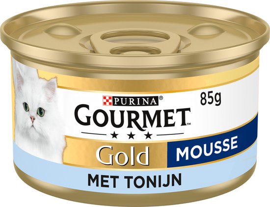 Gourmet Gold Mousse - Kattenvoer Natvoer - Tonijn - 24 x 85 g