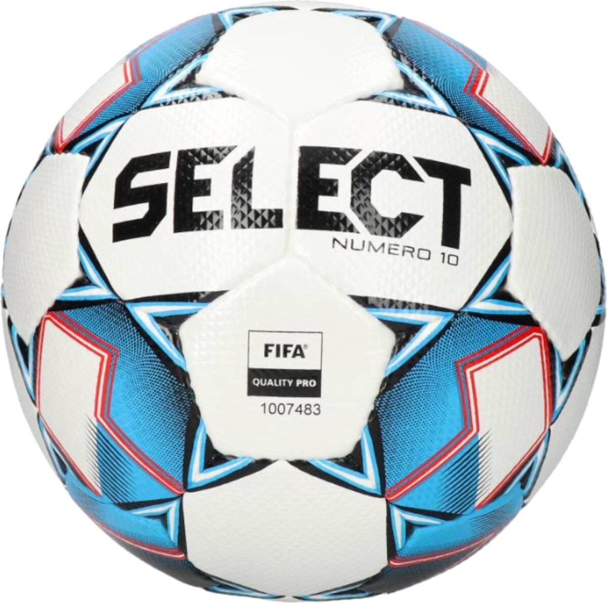 Select Numero 10 FIFA Quality Pro Ball NUMERO WHT-BLU, Unisex, Wit, Bal naar voetbal, maat: 5