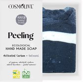 Cosmolive - 2 x Ecologisch Handgemaakte Zeep - Peeling - Geactiveerde Koolstof - 100 G