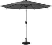 Bol.com VONROC GARDEN - VONROC Premium Parasol Recanati Ø300cm – Stokparasol combi set incl. parasolvoet – Kantelbaar – UV weren... aanbieding