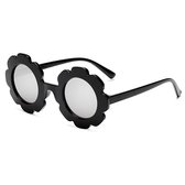 Bloemetjes zonnebril - Zonnebril - Kinderbril - Zwart - Spiegelglazen - Black - Flower