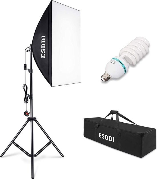 ESDDI Softbox Studiolamp - 400W continu fotostudio-apparatuur - Softboxen...