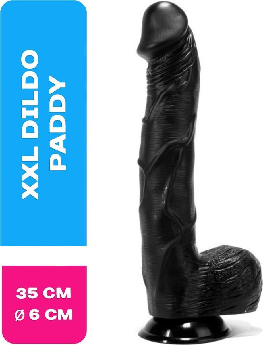 Lusty XXL Dildo Paddy 35 x 6 cm - Mega Dildo Met Zuignap - Huge Cock foto afbeelding