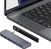 Everytech - USB-C hub voor Macbook Pro 2021 - Spacegrey