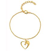 Ankle Bracelet Charm Horse Gold