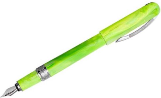 Vulpen van titanium met vacuümvulling en extra fijne penpunt