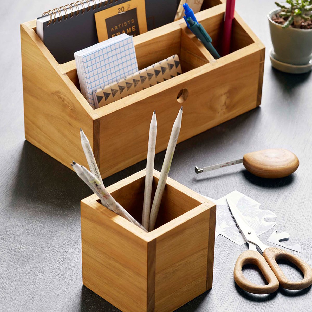 Design Ideas Teak houten pennenbakje - 3459309 - Duurzaam