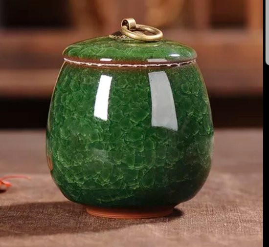 Mini Urn keramiek Saphier groen 170ml