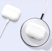 Jumada's Apple Airpods hoesje -"Geschikt" voor Airpods Pro - Softcase - Wit - Beschermhoesje