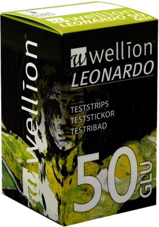 Wellion Leonardo teststrips glucose (50 strips)