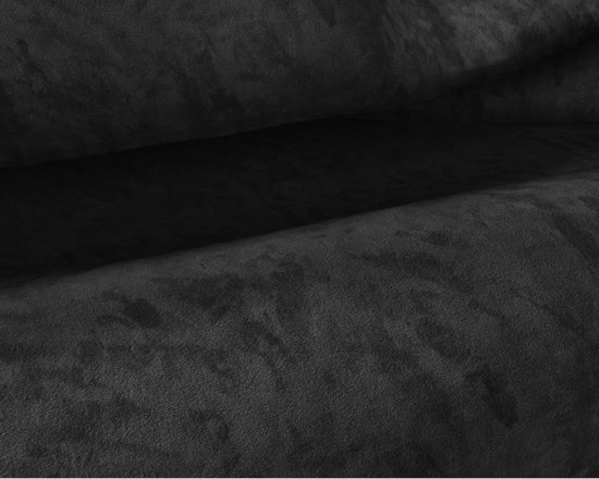 Sleeptime Velvet Touch - Dekbedovertrek - Eenpersoons - 140x200/220 + 1 kussensloop 60x70 - Zwart van Merkloos — afbeelding 5