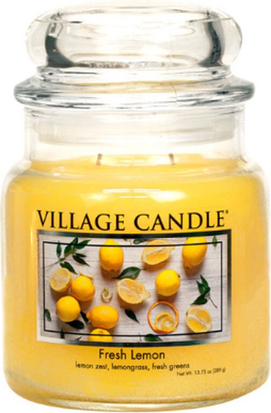 Village Candle Medium Jar Fresh Lemon