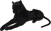 Zwarte Panter knuffel - liggend - luipaard - pluche - 70 cm