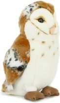 Pluche kerkuil knuffel vogel 30 cm speelgoed - Bosdieren knuffels/knuffeldieren/knuffels voor kinderen
