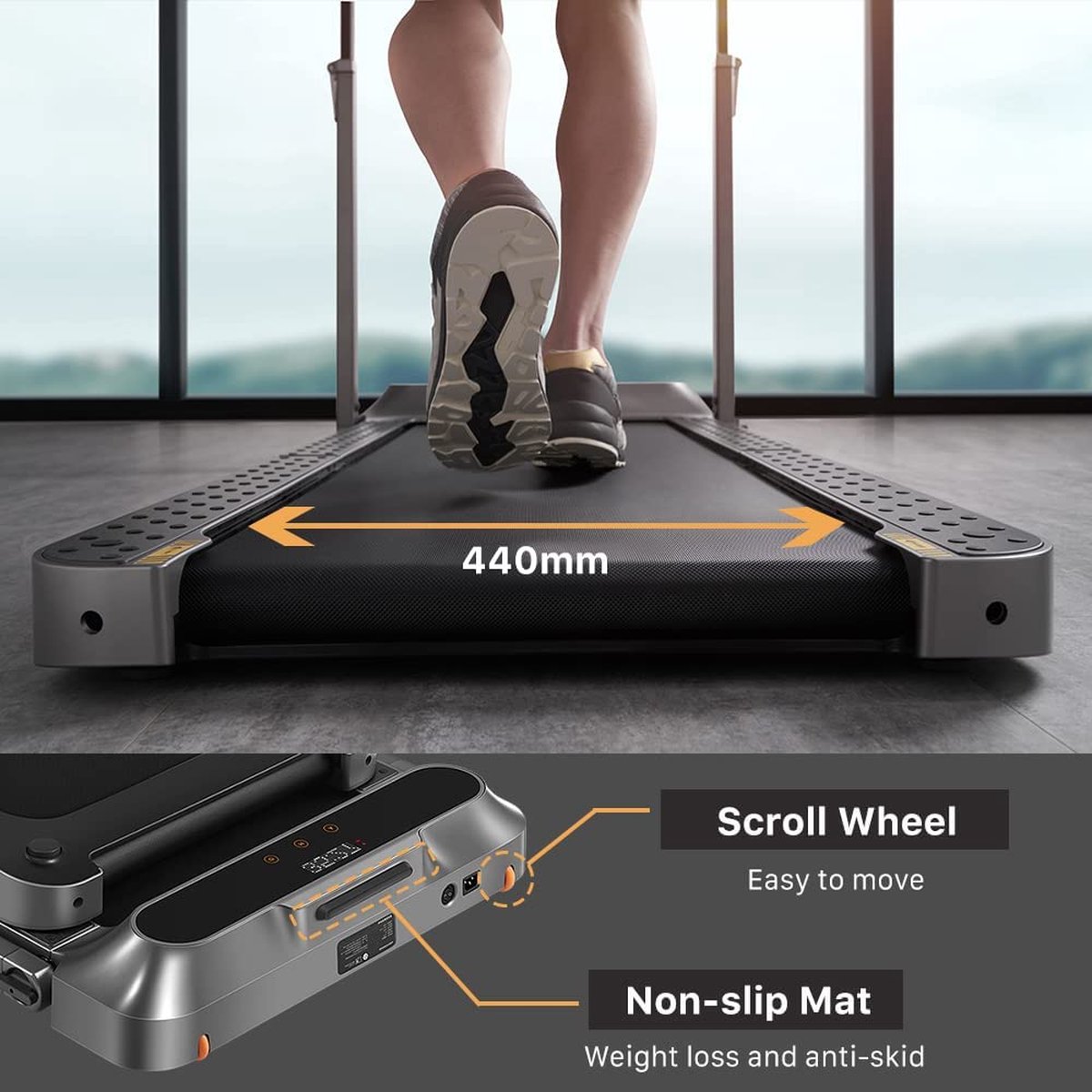 Afbeelding 3 van Xiaomi Kingsmith Walkingpad R2 Opvouwbare Hardloopband - Inklapbare Loopband - 12KM/h - Voor Hardlopen en Onder Bureau