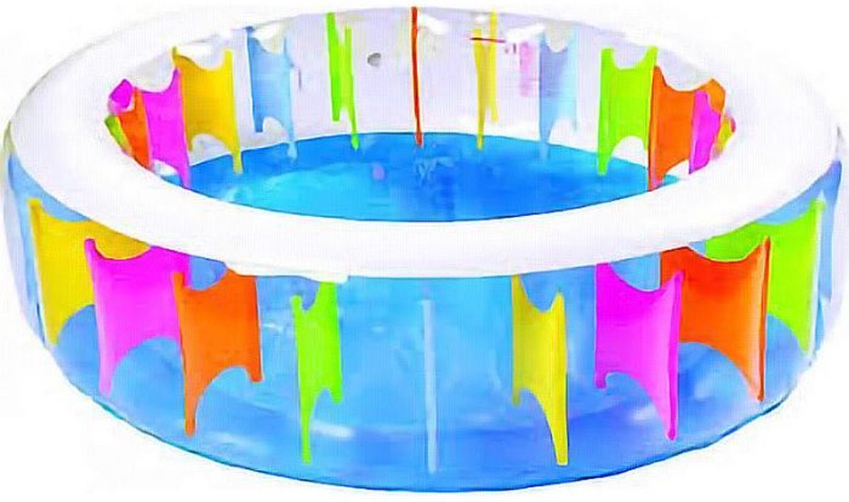 Oneiro's Luxe Familiebad - Regenboog - 190cm - zomer - tuin - spelen - speelgoud - buitenspeelgoed - zwembad - zwemmen - zomer - intex - tuinaccessoires - koelen - opblaasbaar