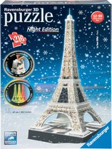 Ravensburger Eiffeltoren Night Edition- 3D puzzel gebouw - 216 stukjes