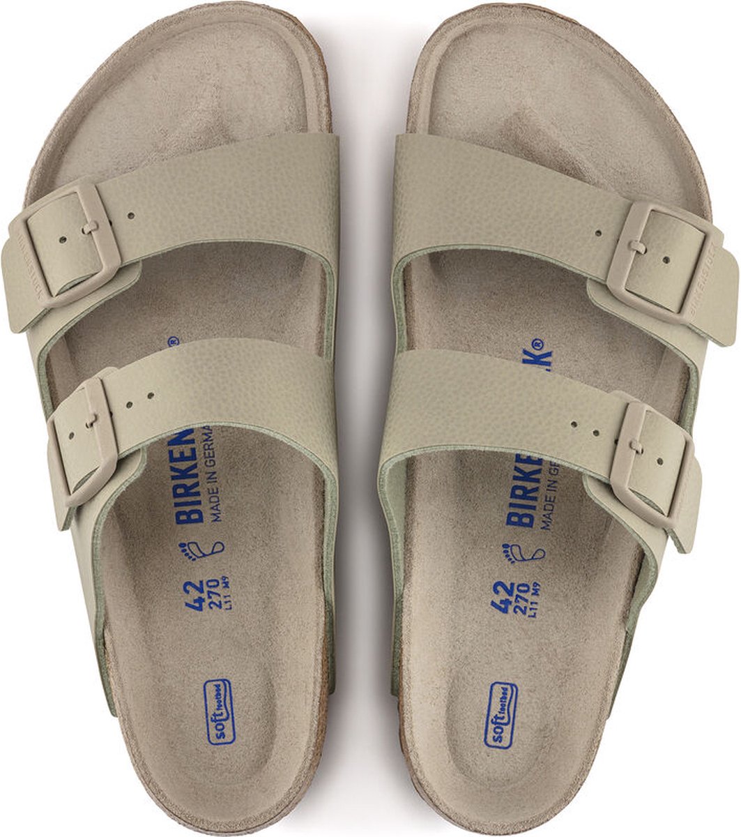 Birkenstock Arizona- Desert Soil Faded SFB Narrow Khaki