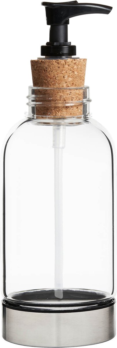 Bo-Bottles 500ULTD met pomp - Zeepdispenser - sterk borosilicaatglas dat helder blijft - duurzaam cadeautip