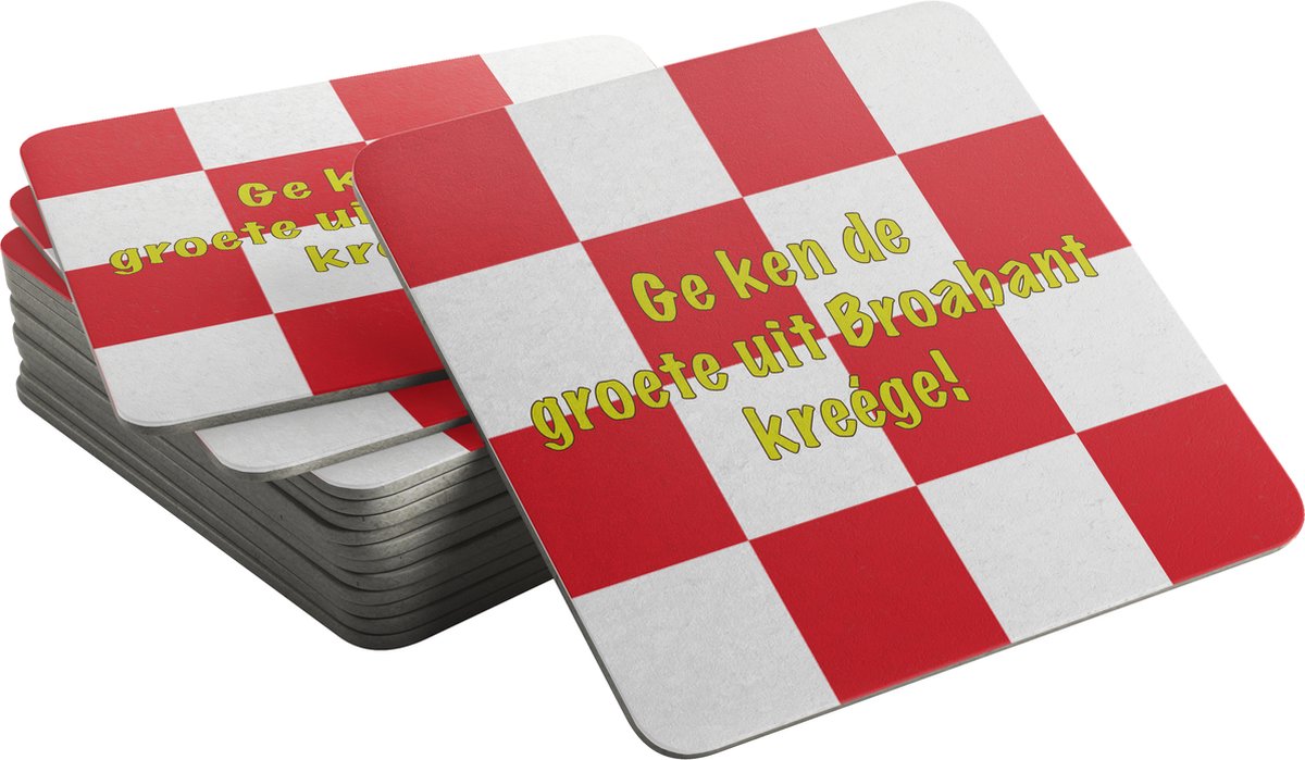 TopViltjes - Brabantse Bierviltjes in Dialect | Brabant 10 verschillende Gezegden (Mix 20 stuks)