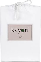 Kayori Kyoto - Topper Hoeslaken Jersey - 200x200/220 Wit
