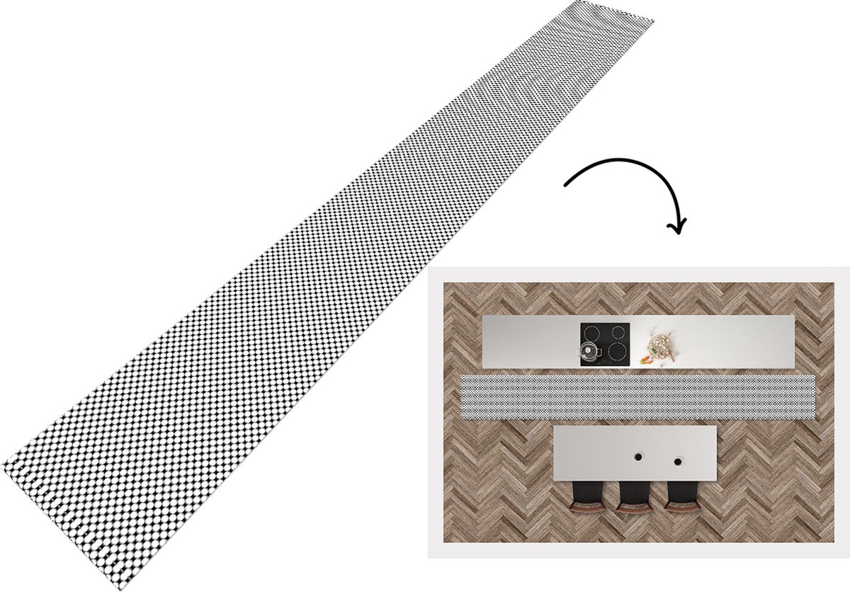 KitchenYeah Keukenloper - Keukenmat - Patroon - Lijn - Design - Kleur - Keuken vloerkleed Multicolor