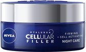 NIVEA Hyaluron Cellular Filler Anti-Age Night Cream Nachtcrème Gezicht, Nek 50 ml