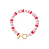 Colourful bracelet - #summergirls collection - Yehwang - Armband - 17,50 cm - Goud/Multi