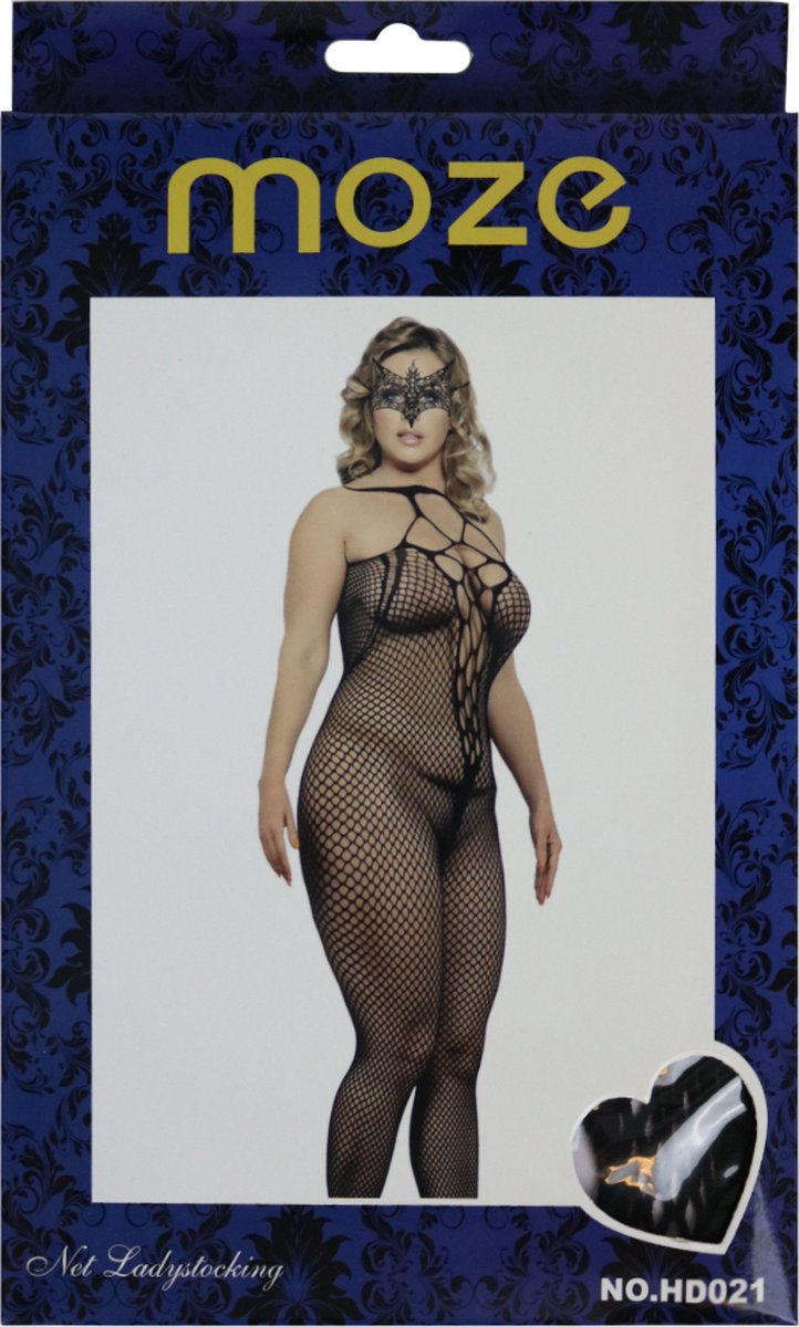 bodystockings anna - Zwart - S/XL