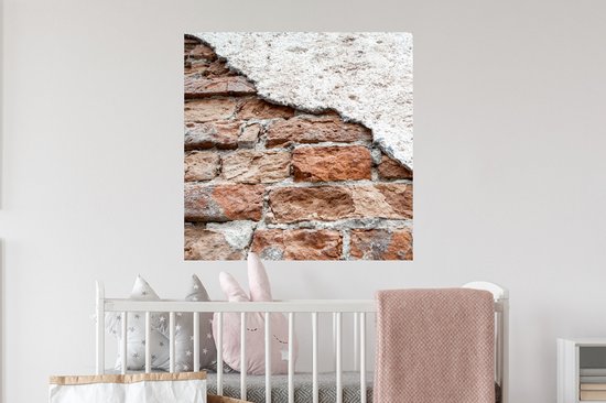 Stickers muraux - Plâtre autocollant - Plâtre - Pierres - Mur - Brique - 50x50 cm - Film adhésif - Stickers muraux Chambre d'enfant - Papier peint autocollant - Papier peint autocollant - Film autocollant