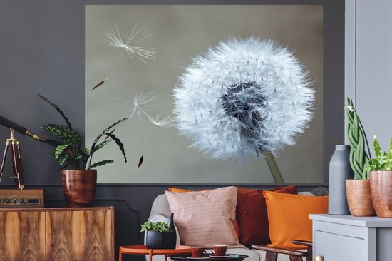 Stickers muraux - Film autocollant - Pissenlit - Bloem - Plante - 160x120 cm - Film adhésif - Stickers muraux Chambre d'enfant - Papier peint autocollant XXL