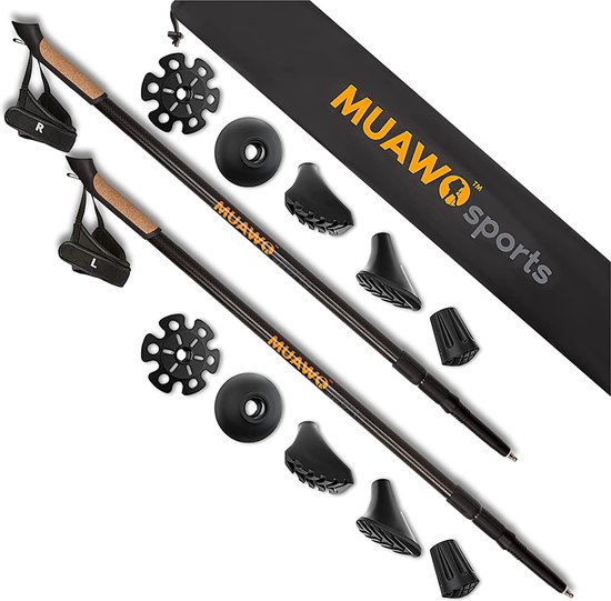 MSPORTS Nordic Walking stokken Premium - hoogwaardige kwaliteit - superlicht - Walking Sticks MSPORTS Nordic Walking stokken Premium - hoogwaardige kwaliteit - superlicht - Walking Sticks