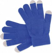 Gants tactiles unisexes sans marque bleu taille M