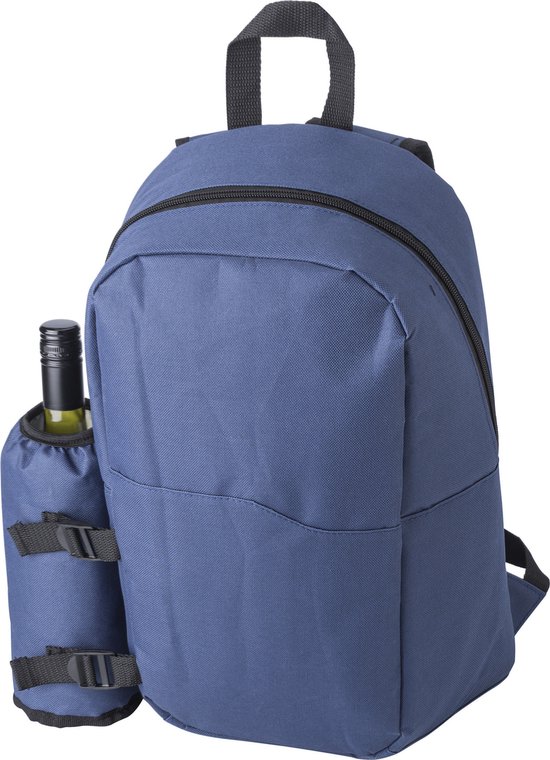 Grote koeltas rugtas/rugzak blauw met 2 stuks flexibele koelelementen 18 liter van Benson — afbeelding 2