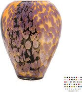 Design vaas Alore XXL - Fidrio TRICOLOR - glas, mondgeblazen bloemenvaas - hoogte 33 cm