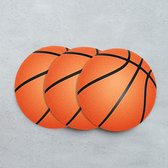 GR onderzetters voor glazen - Basketbal - Vinyl - 6st