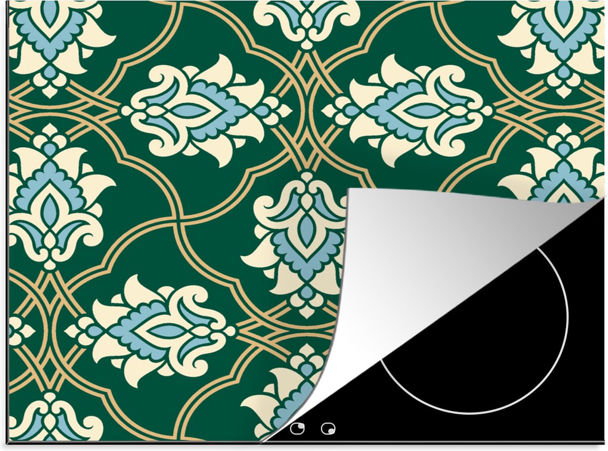 KitchenYeah® Inductie beschermer 58.3x51.3 cm - Bloemen - Antiek - Design - Kookplaataccessoires - Afdekplaat voor kookplaat - Inductiebeschermer - Inductiemat - Inductieplaat mat