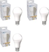 ProLong LED Lamp E27 - 13W (100W) - Warm wit - A60 Mat Peertje - 3 lampen