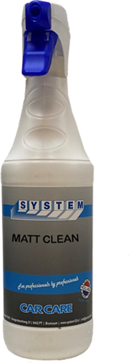 System123 Matt Clean - Reiniger - Interieur - Matt - Ontvetten - Leder