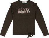 No Way Monday U-GIRLS Meisjes T-shirt - Maat 140