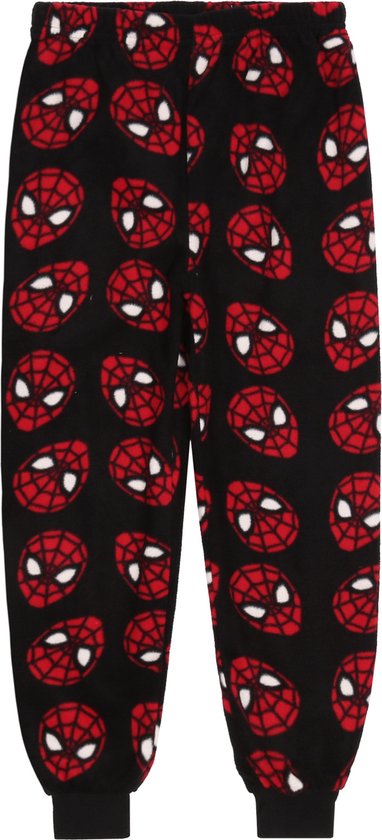 Zwart-rode tweedelige fleece pyjama voor jongens - SPIDER MAN Marvel / 104