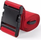 Bol.com 2x stuks Kofferriemen rood 180 cm aanbieding