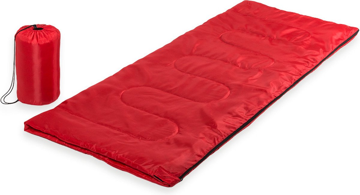 Rode Kampeer 1 Persoons Slaapzak Dekenmodel 75 X 185 Cm - Slaapzakken