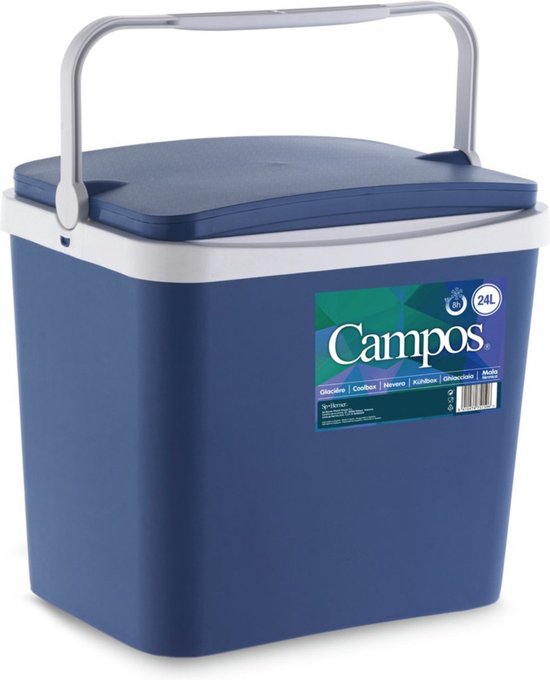 Koelbox donkerblauw 24 liter 40 x 30 x 36 cm incl. 4 koelelementen van KOEL — afbeelding 2