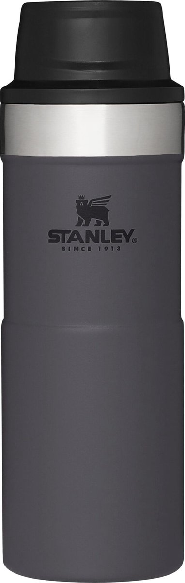 STANLEY THETRIGGER-ACTION TRAVEL MUG CLASSIC MATTE BLACK 0,35L