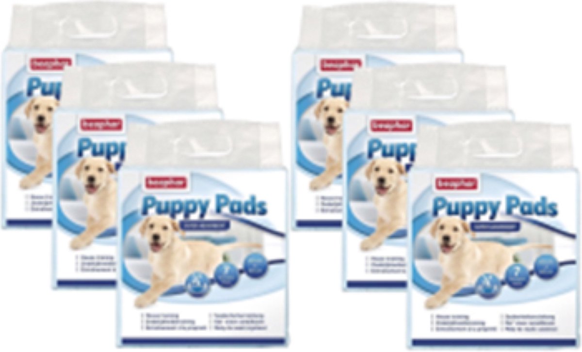 Image of 6x Beaphar Trainingsmatten voor puppy - Zindelijkstraining - 7 matten per verpakking