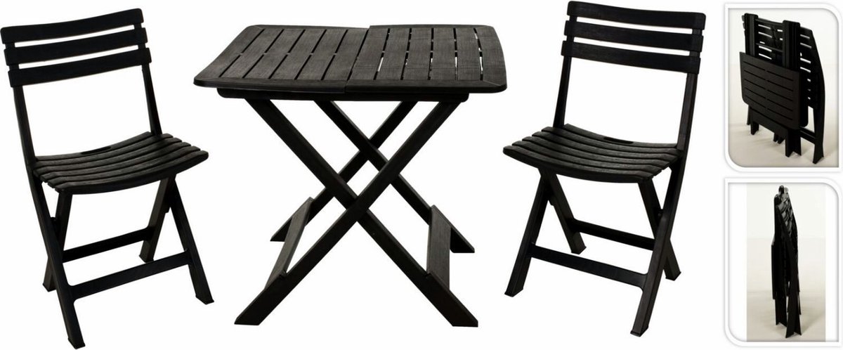 Bol.com Pro Garden Bistroset Inklapbaar 3-delig aanbieding